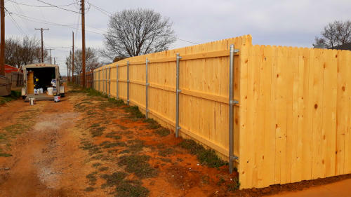 a fence constructed in oklahoma