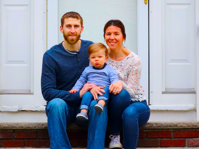 Jered with wife and kid